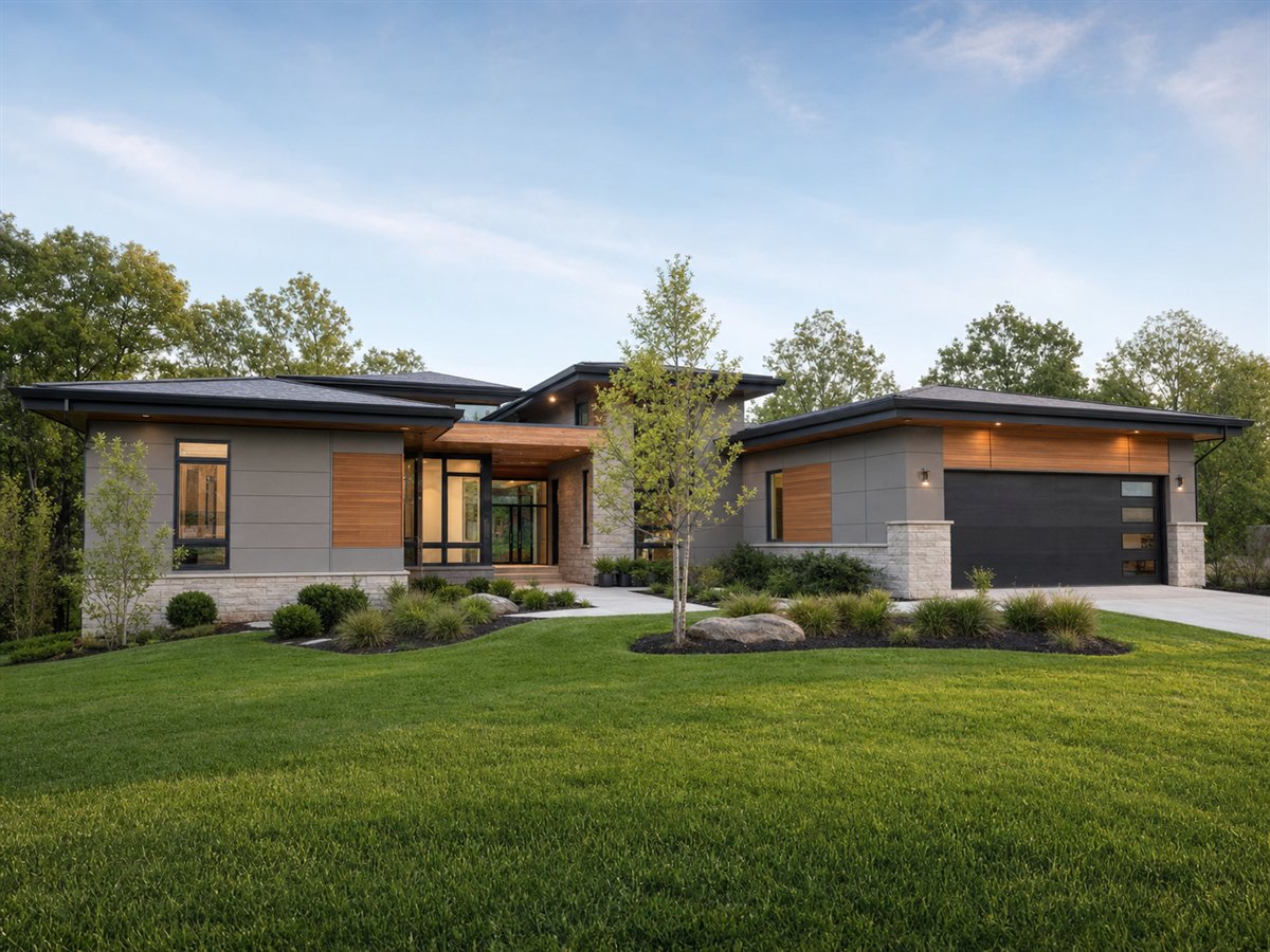 Horizon Ranch 2520, a conceptual 2520-square-foot contemporary luxury ranch with a $510,000 construction target