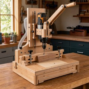 Lever-Arm Cordless Drill Press Stand
