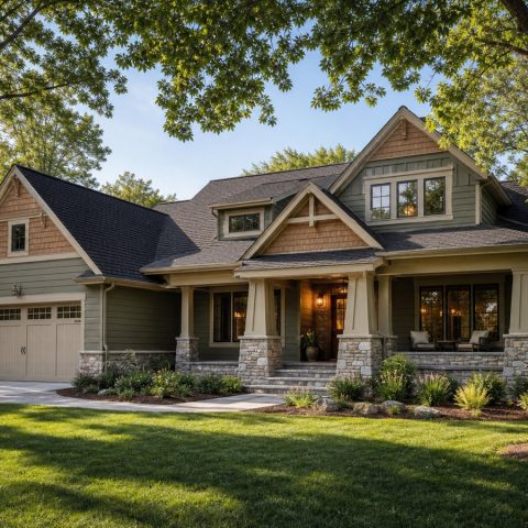 $515,000 Refined Custom Craftsman Home: 2,540-Sq.-Ft. Four-Bedroom Custom Plan