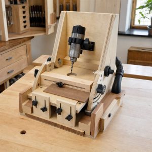 Adjustable-Angle Drilling Cradle With Locking Stops
