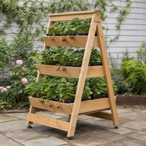 Double-Sided A-Frame Strawberry Trough Garden