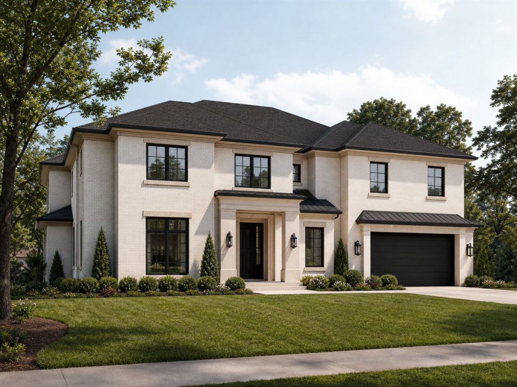 $520,000 Refined Transitional Two-Story Custom Home: 2,560-Sq.-Ft. Four-Bedroom Custom Plan