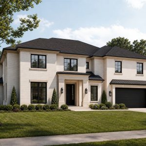 $520,000 Refined Transitional Two-Story Custom Home: 2,560-Sq.-Ft. Four-Bedroom Custom Plan