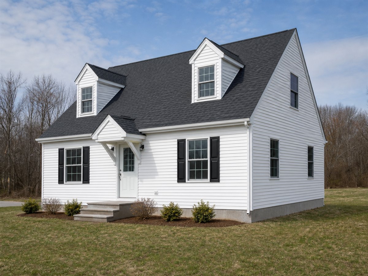 Harbor Cape 1550, a conceptual 1550-square-foot Cape Cod-inspired family home with a $265,000 construction target