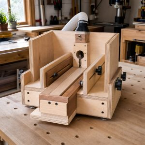 Centered Edge-Drilling Guide for Narrow Boards