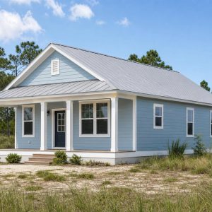 $267,500 Efficient Coastal Family Cottage: 1,560-Sq.-Ft. Three-Bedroom Plan