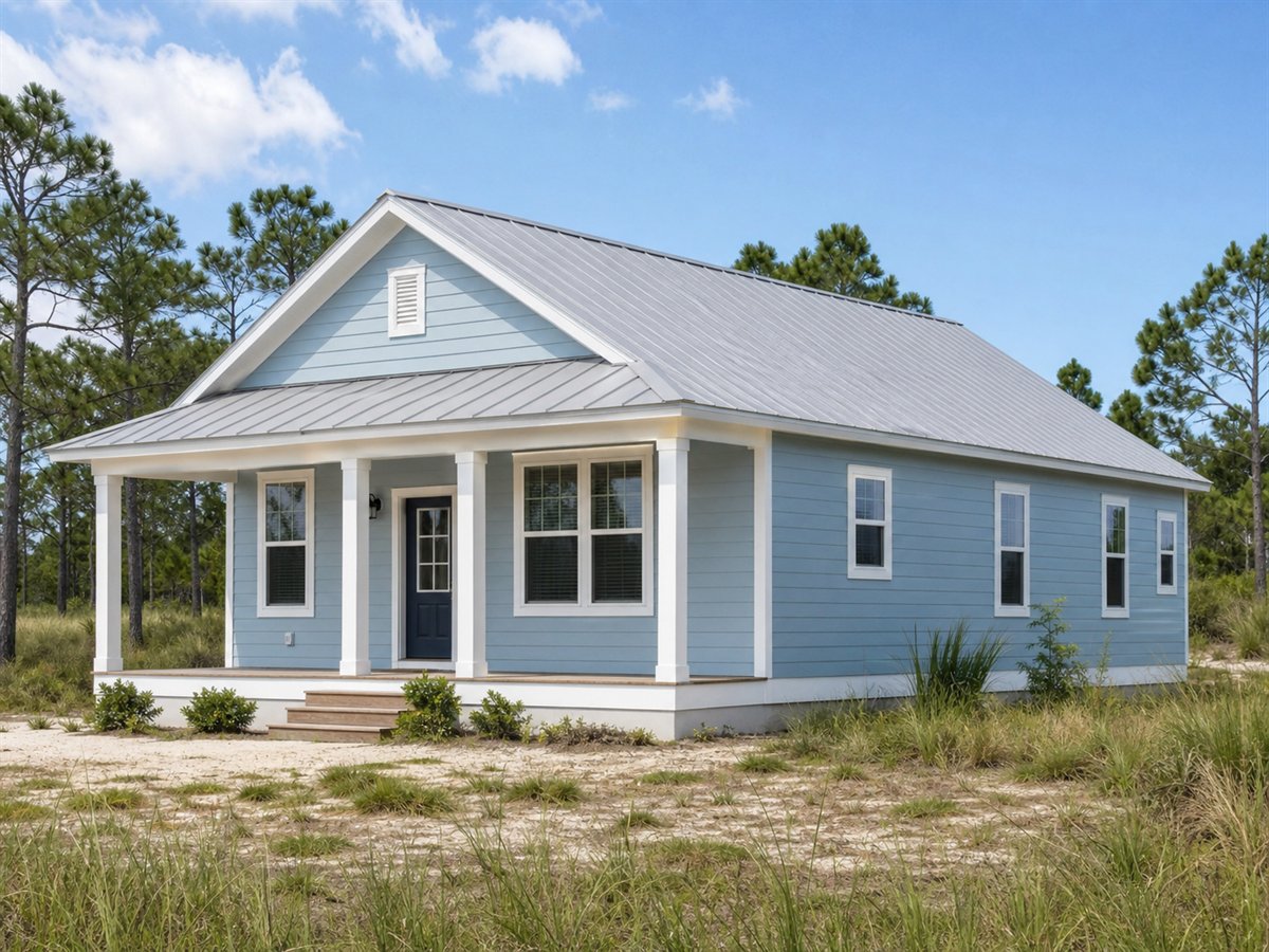 Seabreeze Cottage 1560, a conceptual 1560-square-foot coastal family cottage with a $267,500 construction target