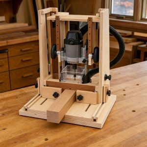 Portable Mortising Guide for a Plunge Router