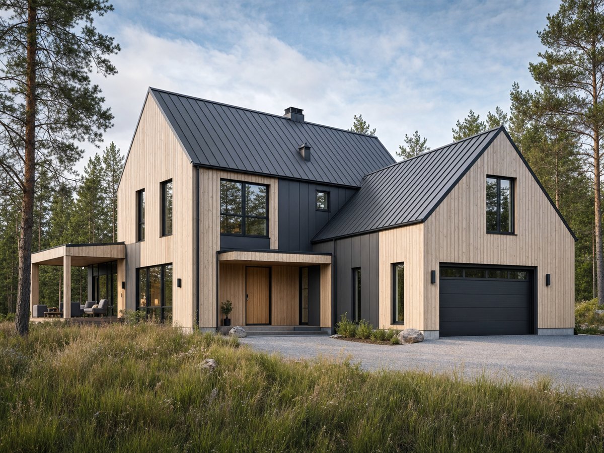 Nordhaven House 2640, a conceptual 2640-square-foot Scandinavian-inspired luxury home with a $540,000 construction target