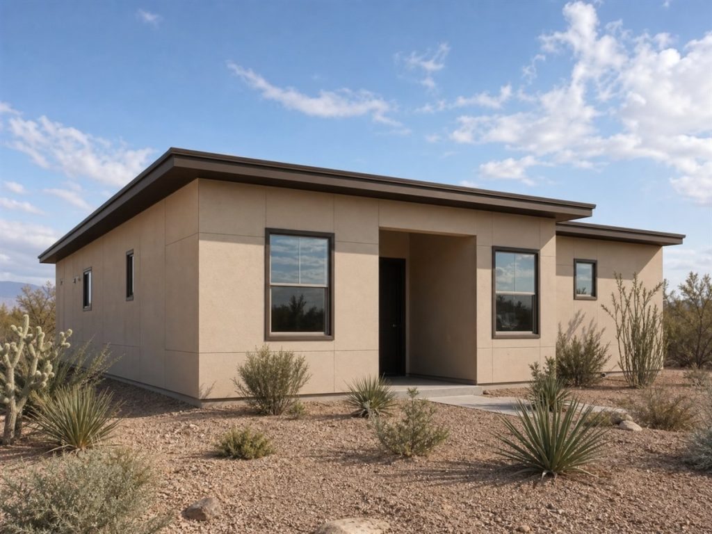 $272,500 Efficient Desert-Modern Family Home: 1,580-Sq.-Ft. Three-Bedroom Plan
