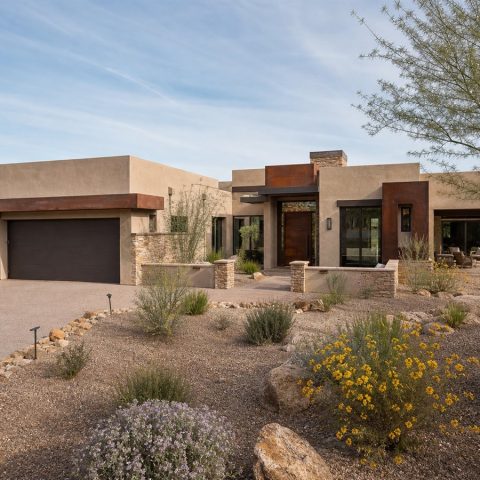 $545,000 Refined Desert-Modern Courtyard Home: 2,660-Sq.-Ft. Four-Bedroom Custom Plan