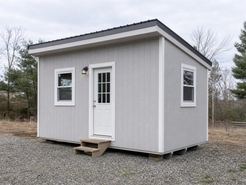$20,500 Shed-Roof Micro Home: 180-Sq.-Ft. Studio Concept