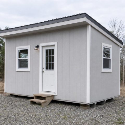 $20,500 Shed-Roof Micro Home: 180-Sq.-Ft. Studio Concept