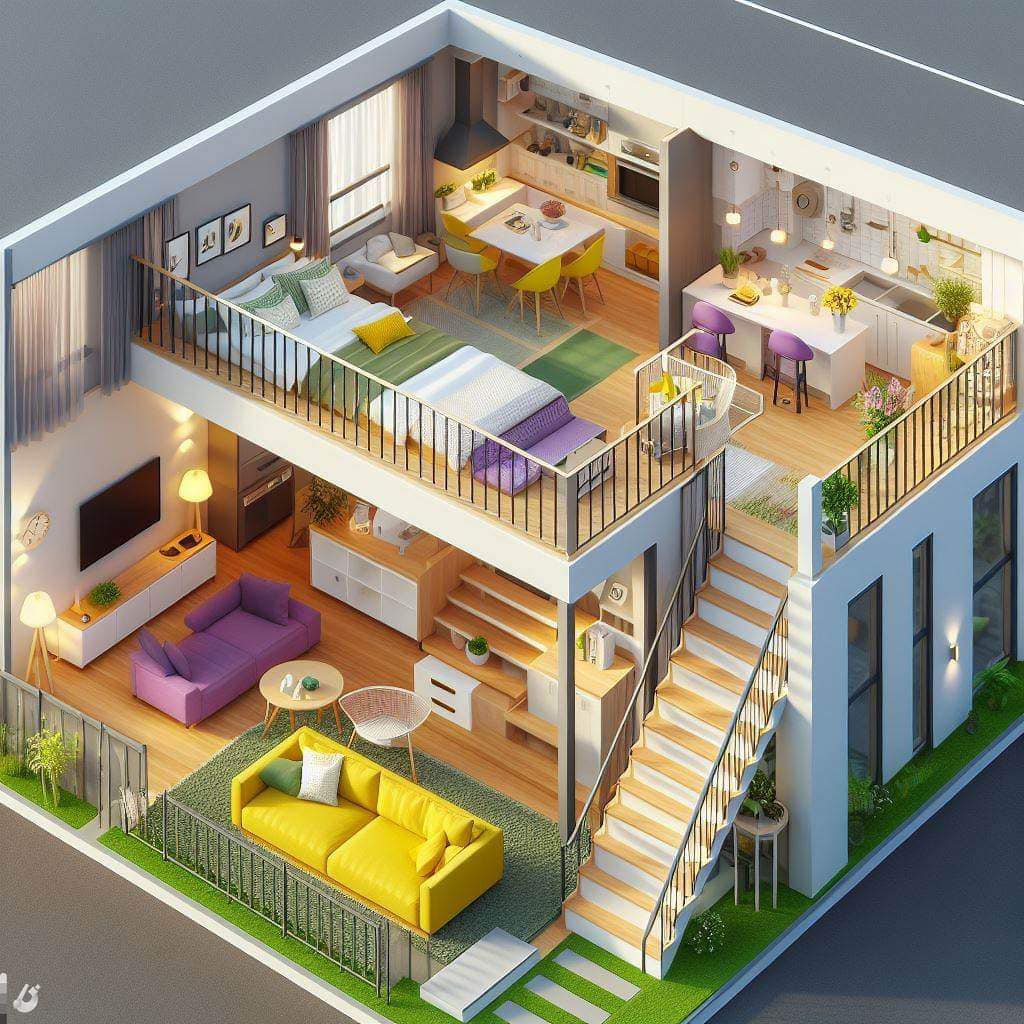 Open-Loft Tiny House Layout Ideas