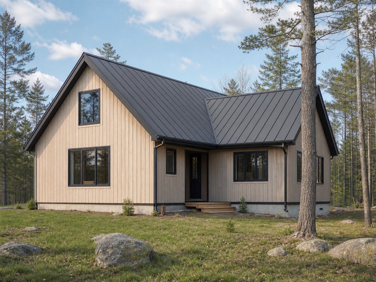 Nordwood Family Home 1590, a conceptual 1590-square-foot Scandinavian-inspired family home with a $275,000 construction target