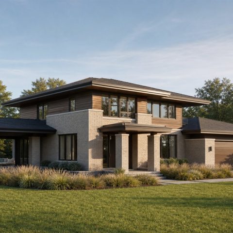 $550,000 Refined Prairie-Inspired Custom Estate: 2,680-Sq.-Ft. Four-Bedroom Custom Plan