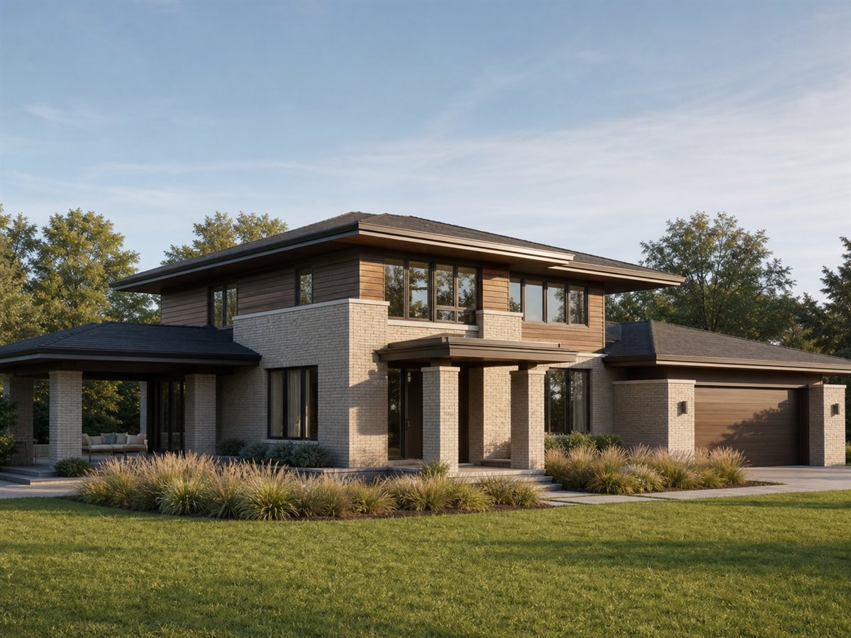 Prairie Vista 2680, a conceptual 2680-square-foot Prairie-inspired custom estate with a $550,000 construction target