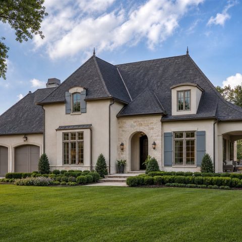 $555,000 Refined French-Country Custom Home: 2,700-Sq.-Ft. Four-Bedroom Custom Plan