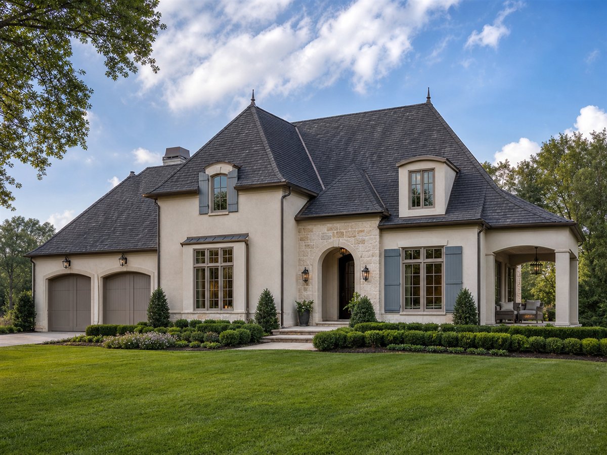 Bellemont House 2700, a conceptual 2700-square-foot French-country custom home with a $555,000 construction target