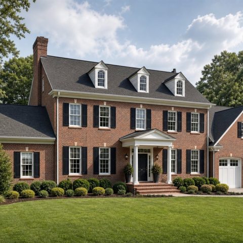 $565,000 Refined Georgian Colonial Custom Home: 2,740-Sq.-Ft. Four-Bedroom Custom Plan