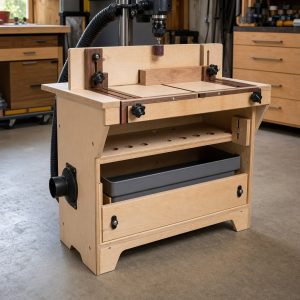 Dust-Controlled Drill-Sanding Station