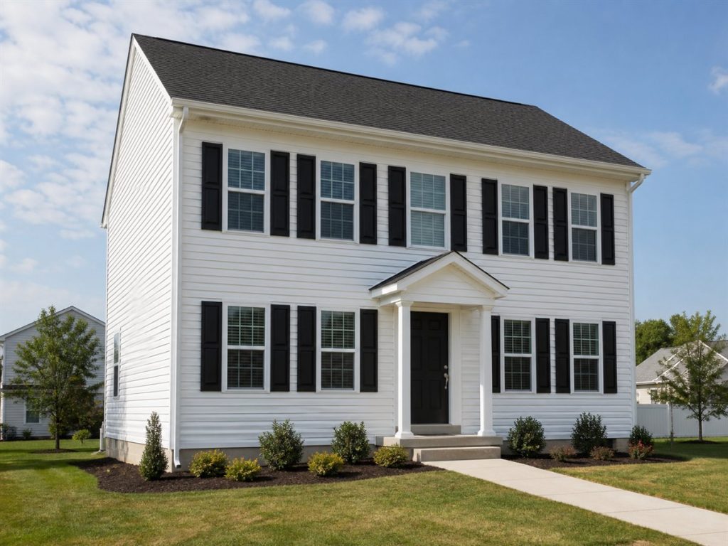 $287,500 Efficient Compact Colonial Family Home: 1,640-Sq.-Ft. Three-Bedroom Plan