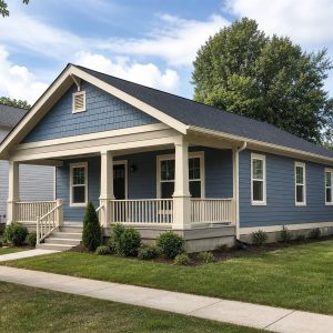 $290,000 Efficient Large Family Bungalow: 1,650-Sq.-Ft. Three-Bedroom Plan