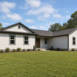 $297,500 Efficient L-Shaped Family Ranch: 1,680-Sq.-Ft. Three-Bedroom Plan