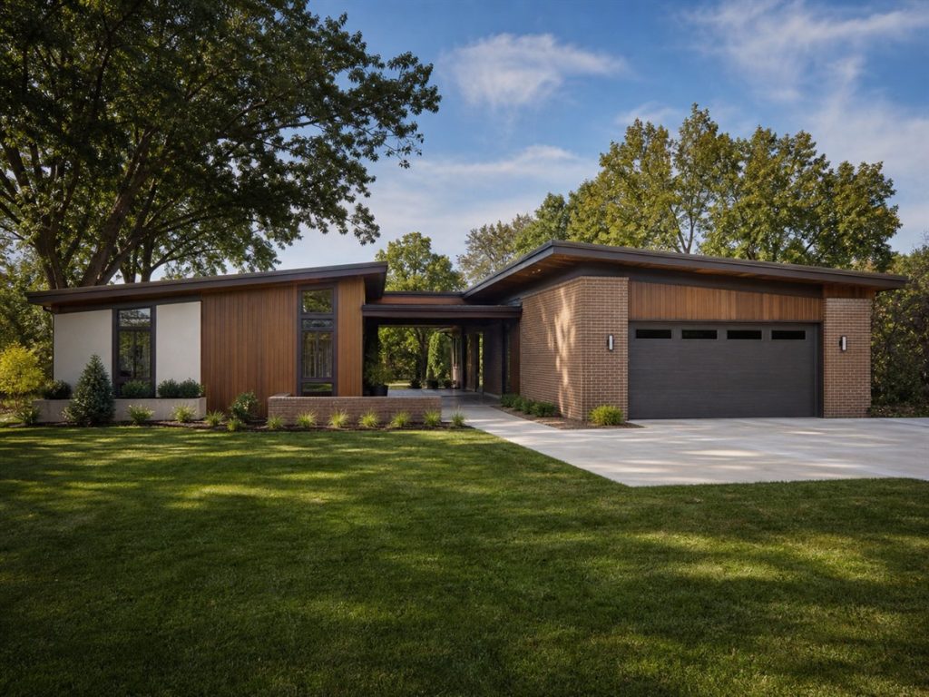 $595,000 Refined Mid-Century Modern Custom Home: 2,860-Sq.-Ft. Four-Bedroom Custom Plan