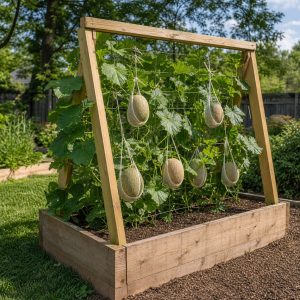 Melon Support Frame With Room for Fruit Slings