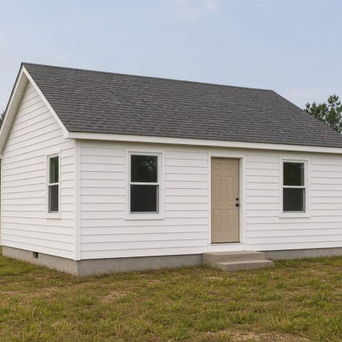 $62,500 Micro Ranch Cottage: 480-Sq.-Ft. One-Bedroom Plan