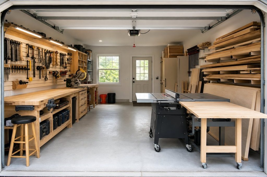 Small Garage Workshop Layout: One-Car Setup Guide