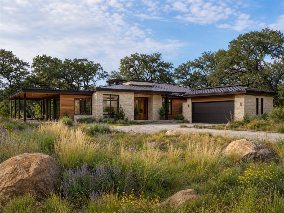 Terra House 2880, a conceptual 2880-square-foot organic contemporary custom home with a $600,000 construction target