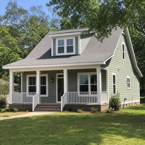 $302,500 Efficient Southern-Inspired Family Home: 1,700-Sq.-Ft. Three-Bedroom Plan