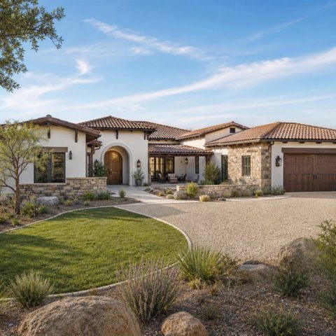 $610,000 Refined Courtyard Hacienda Custom Home: 2,920-Sq.-Ft. Four-Bedroom Custom Plan