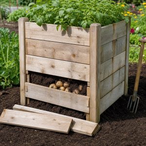 Potato Grow Box Plans With Removable Harvest Boards