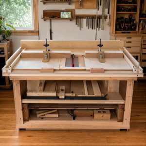 Taper-Cutting Jig With Adjustable Hold-Downs
