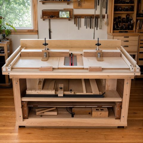 Taper-Cutting Jig With Adjustable Hold-Downs