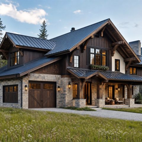 $620,000 Refined Alpine-Inspired Custom Chalet: 2,960-Sq.-Ft. Four-Bedroom Custom Plan