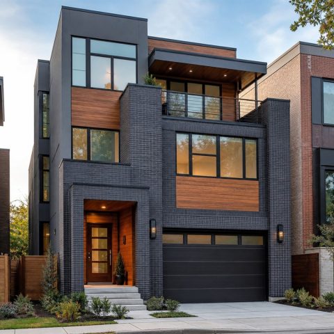 $625,000 Refined Urban Narrow-Lot Luxury Home: 2,980-Sq.-Ft. Four-Bedroom Custom Plan