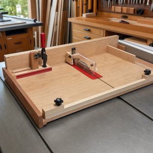 Small-Parts Cutting Sled With a Captive Clamp