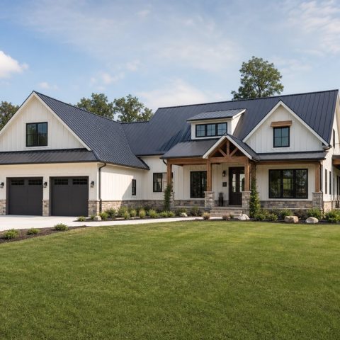 $630,000 Executive Modern Farmhouse Estate: 3,000-Sq.-Ft. Four-Bedroom Custom Plan