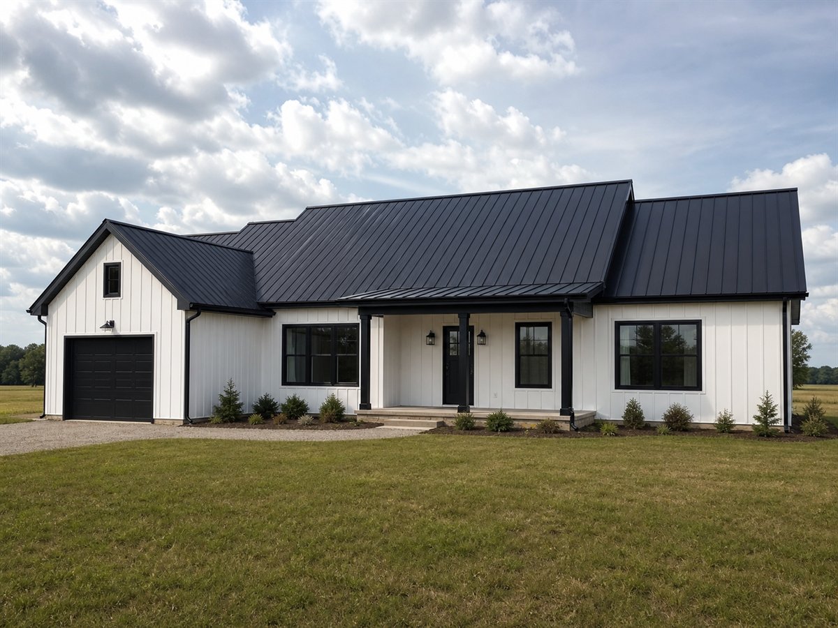 Fieldcrest Farmhouse 1760, a conceptual 1760-square-foot modern farmhouse family home with a $317,500 construction target