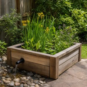 Lined Bog Garden Planter for Moisture-Loving Plants