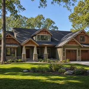 $640,000 Executive Custom Craftsman Home: 3,040-Sq.-Ft. Four-Bedroom Custom Plan