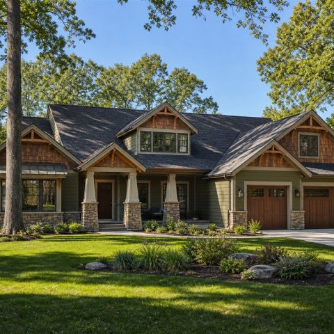$640,000 Executive Custom Craftsman Home: 3,040-Sq.-Ft. Four-Bedroom Custom Plan