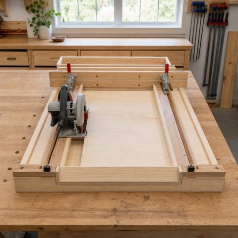 Circular-Saw Track Guide for Sheet Goods