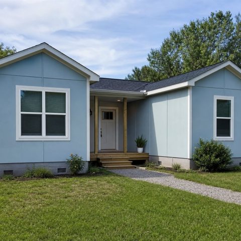 $53,625 Essential Modular One-Bedroom Cottage: 454-Sq.-Ft. One-Bedroom Plan