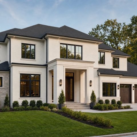 $645,000 Executive Transitional Two-Story Custom Home: 3,060-Sq.-Ft. Four-Bedroom Custom Plan