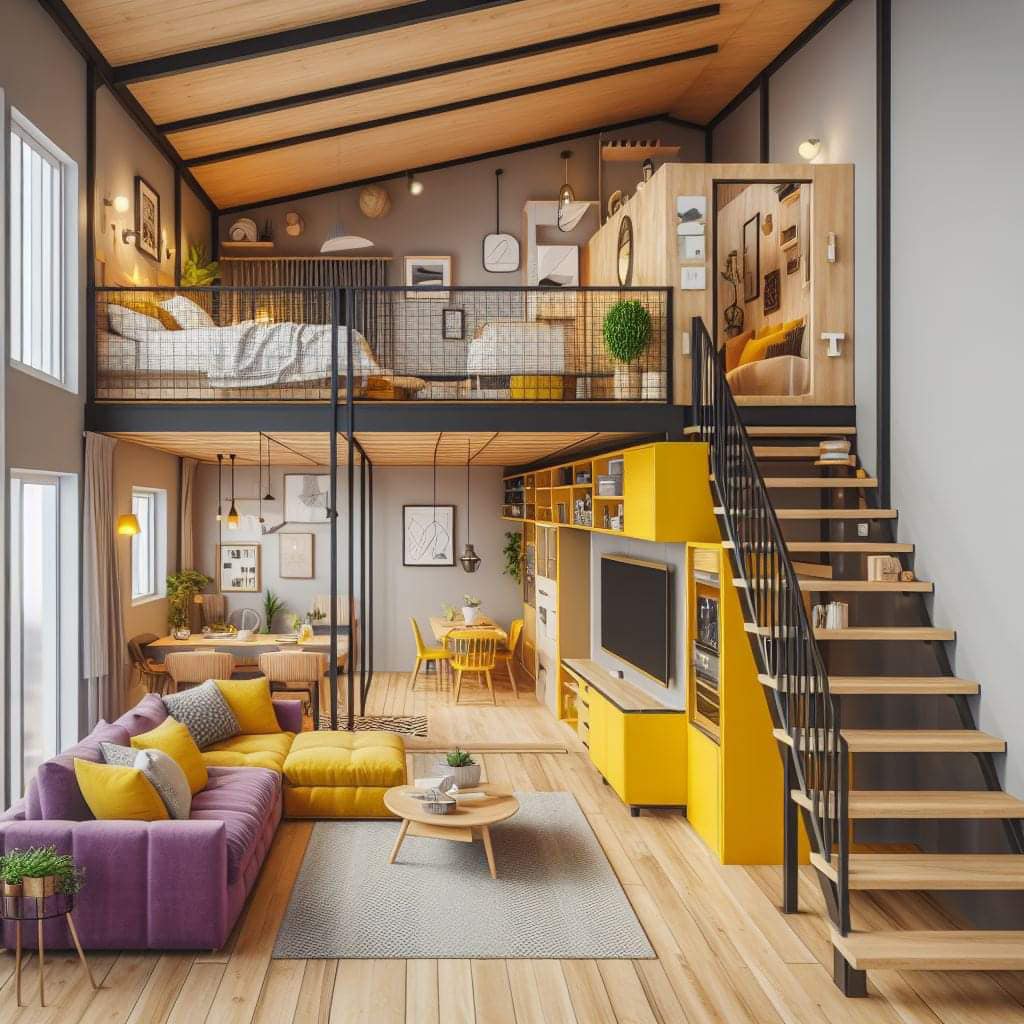 Bright Tiny House Interiors With Skylights